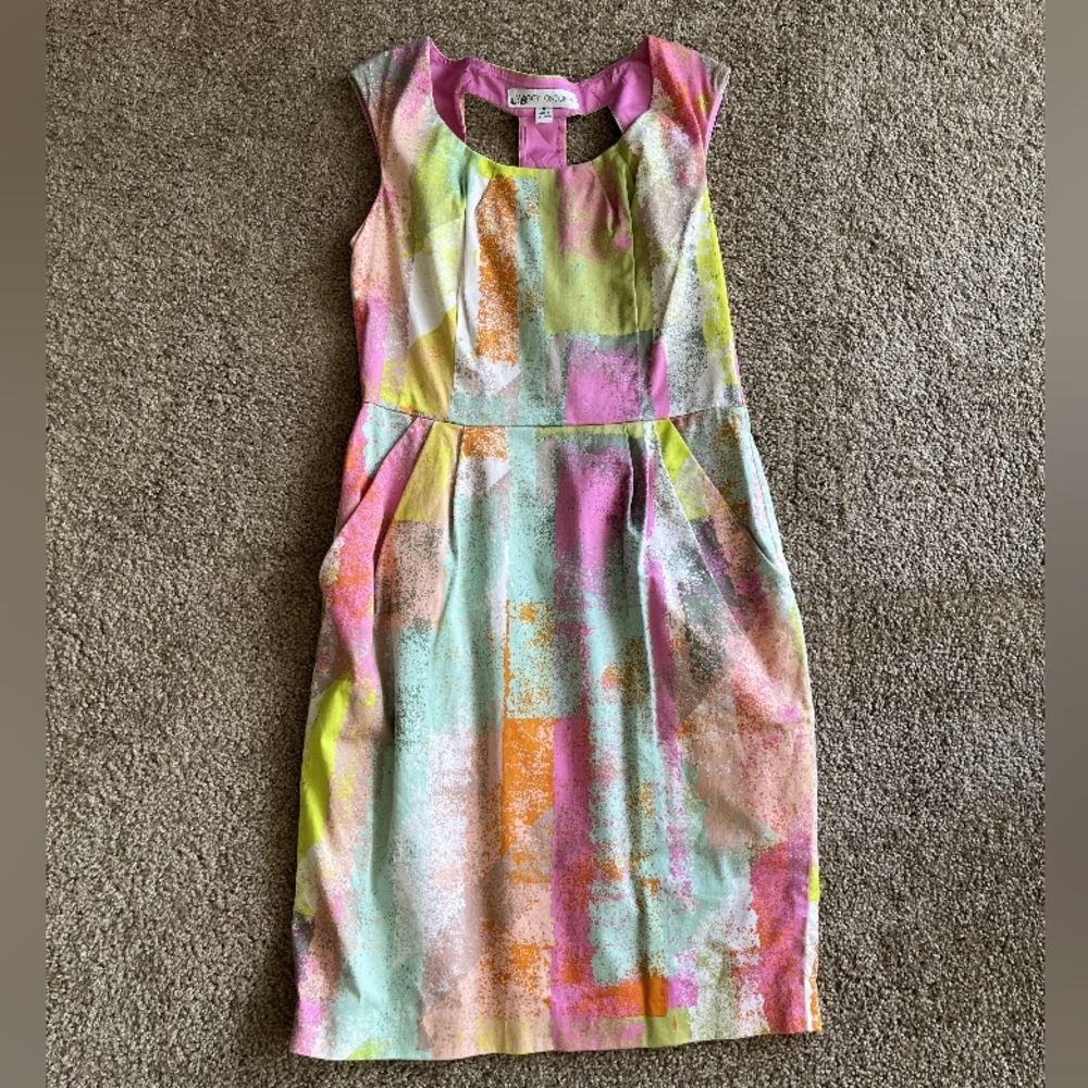 Multicolored sleeveless dress